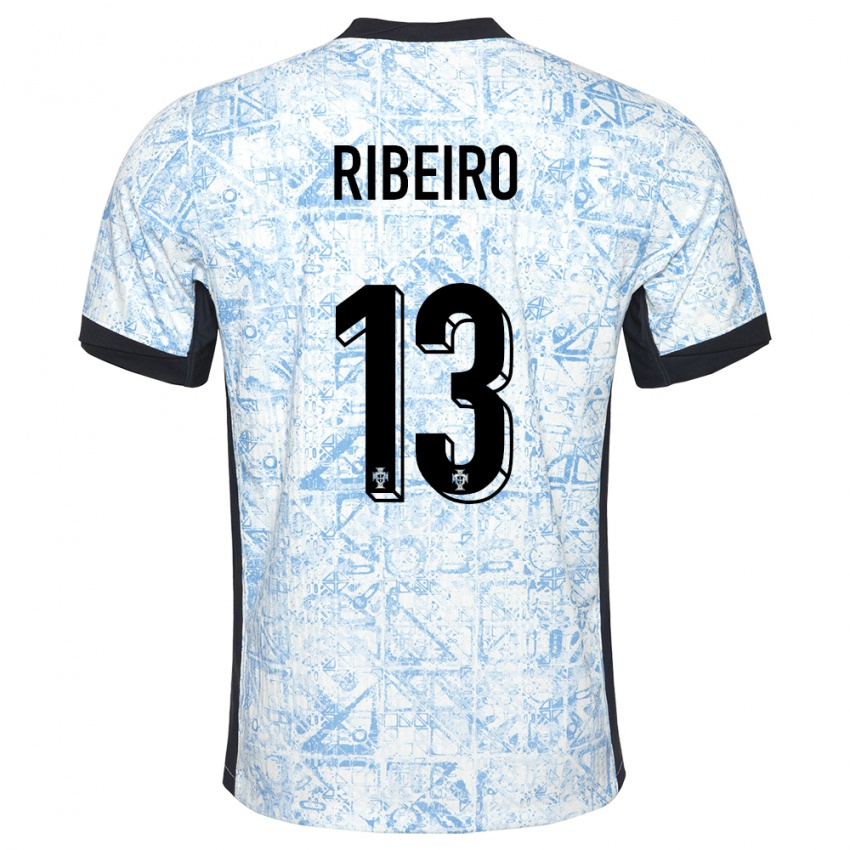 Damen Portugal Antonio Ribeiro #13 Cremeblau Auswärtstrikot Trikot 24-26 T-Shirt Österreich