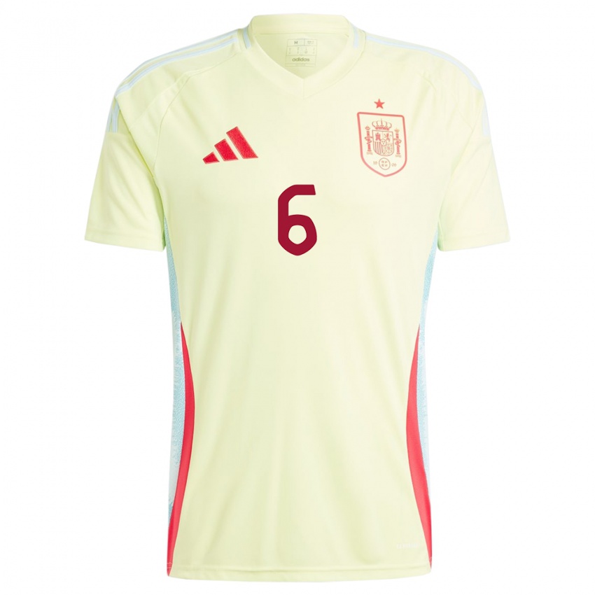 Damen Spanien Gerard Hernandez #6 Gelb Auswärtstrikot Trikot 24-26 T-Shirt Österreich