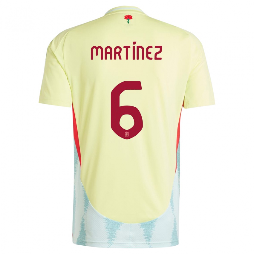 Damen Spanien Roger Martinez #6 Gelb Auswärtstrikot Trikot 24-26 T-Shirt Österreich