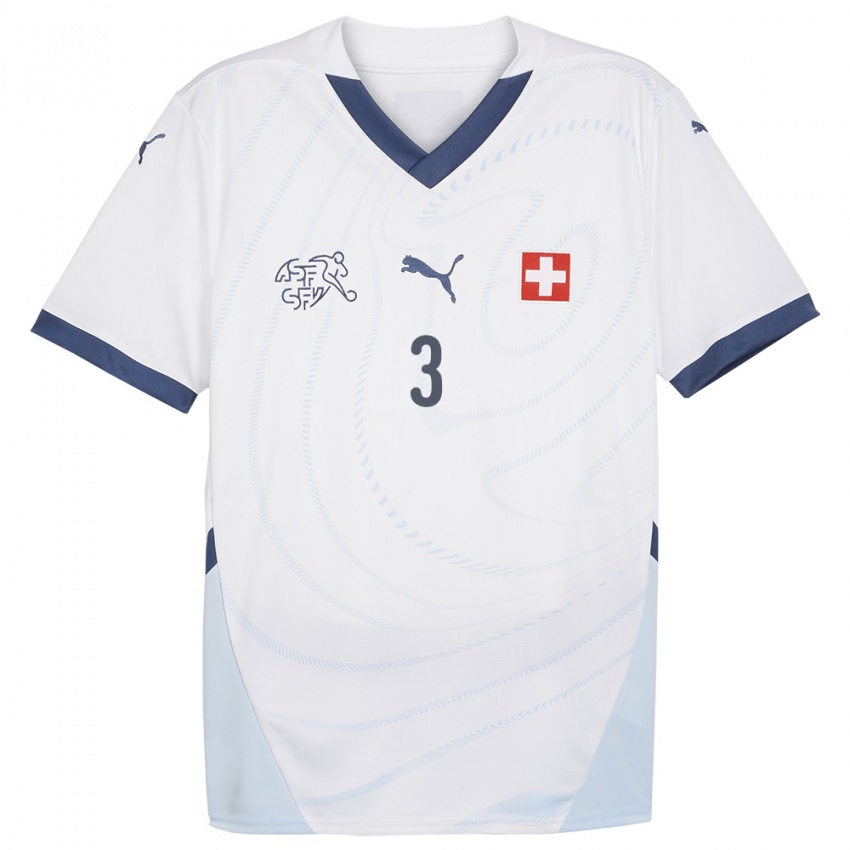 Damen Schweiz Lara Marti #3 Weiß Auswärtstrikot Trikot 24-26 T-Shirt Österreich