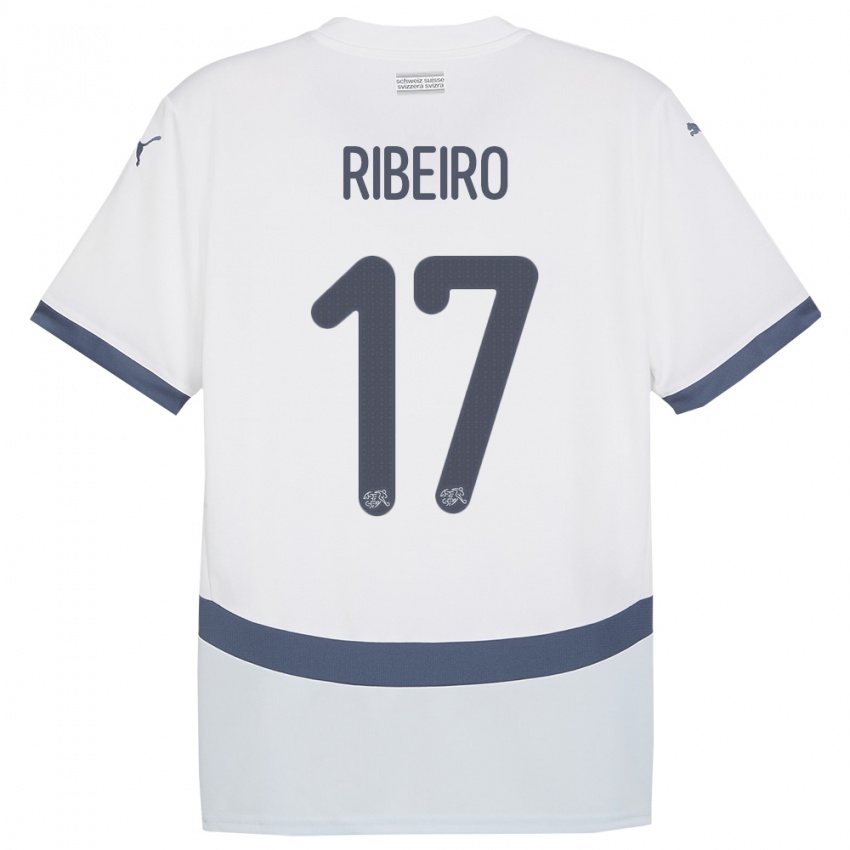 Damen Schweiz Joel Ribeiro #17 Weiß Auswärtstrikot Trikot 24-26 T-Shirt Österreich