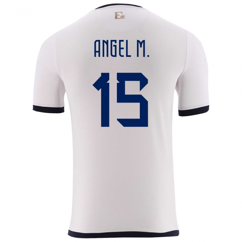 Damen Ecuador Angel Mena #15 Weiß Auswärtstrikot Trikot 24-26 T-Shirt Österreich