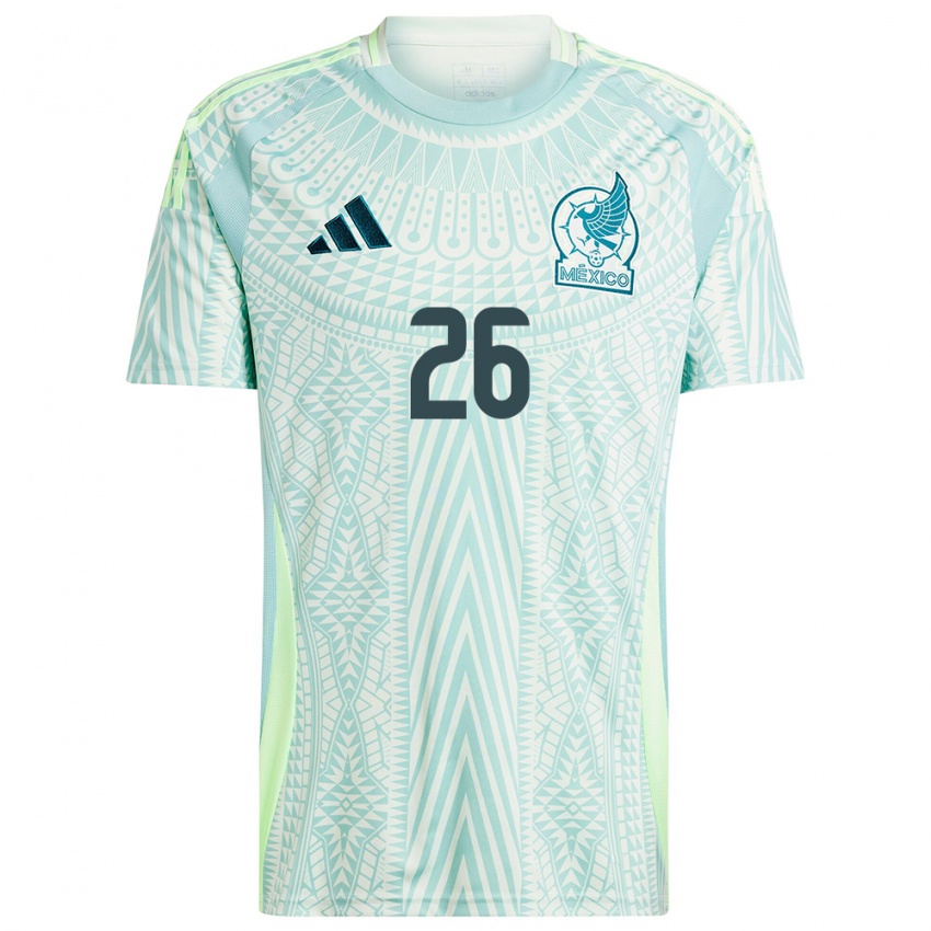 Damen Mexiko Nicolette Hernandez #26 Leinengrün Auswärtstrikot Trikot 24-26 T-Shirt Österreich