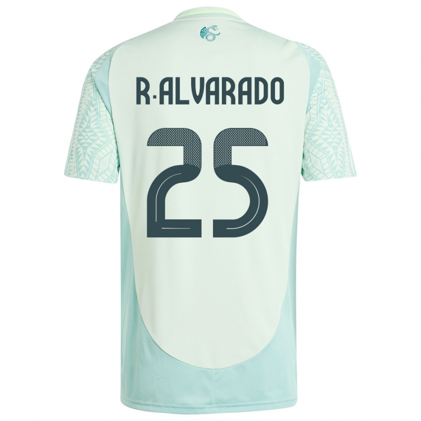Damen Mexiko Roberto Alvarado #25 Leinengrün Auswärtstrikot Trikot 24-26 T-Shirt Österreich