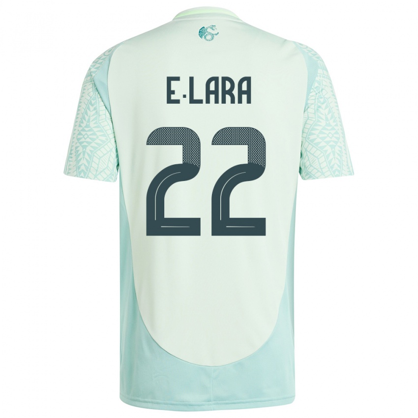 Damen Mexiko Emilio Lara #22 Leinengrün Auswärtstrikot Trikot 24-26 T-Shirt Österreich