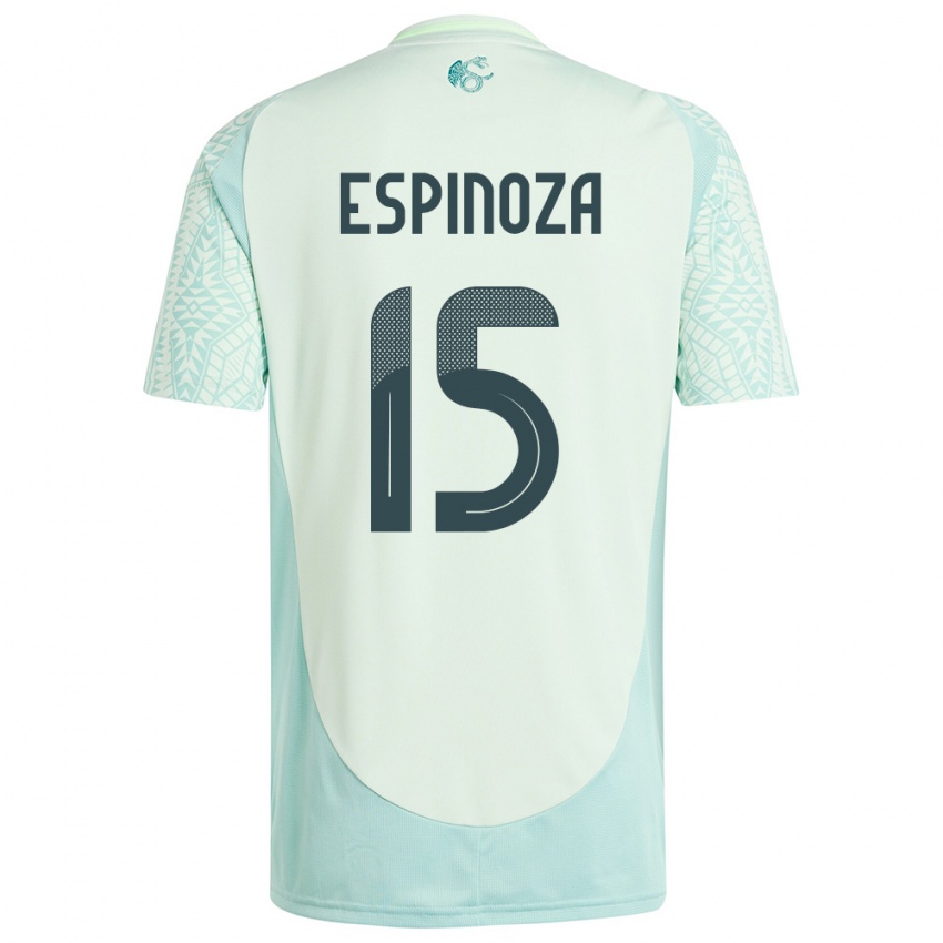 Damen Mexiko Greta Espinoza #15 Leinengrün Auswärtstrikot Trikot 24-26 T-Shirt Österreich