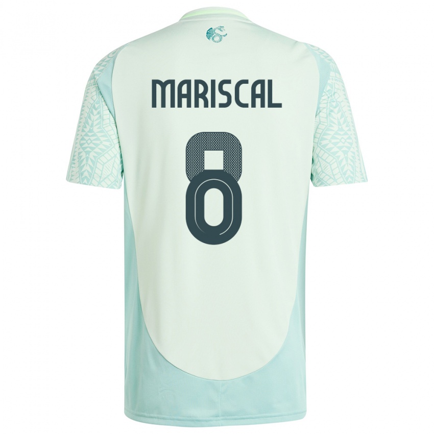 Damen Mexiko Salvador Mariscal #8 Leinengrün Auswärtstrikot Trikot 24-26 T-Shirt Österreich