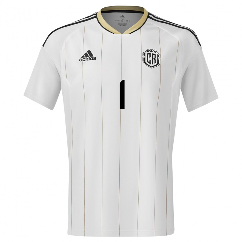 Damen Costa Rica Noelia Bermudez #1 Weiß Auswärtstrikot Trikot 24-26 T-Shirt Österreich
