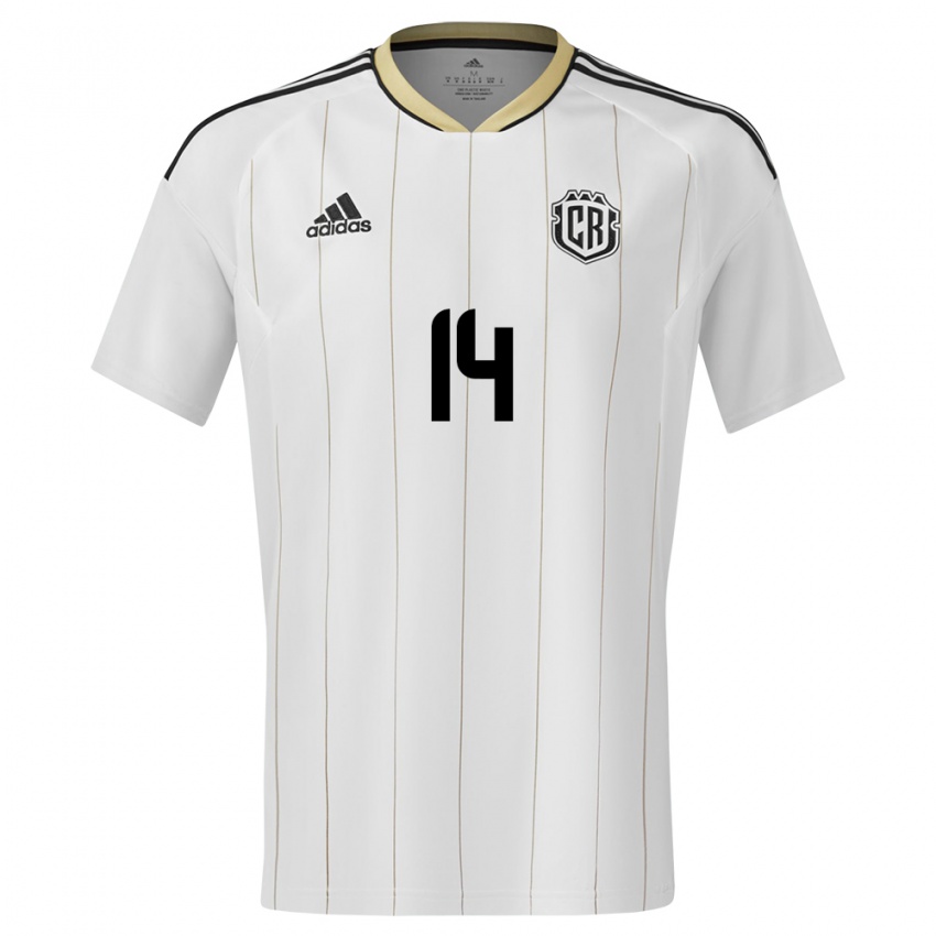 Damen Costa Rica Timothy Arias #14 Weiß Auswärtstrikot Trikot 24-26 T-Shirt Österreich