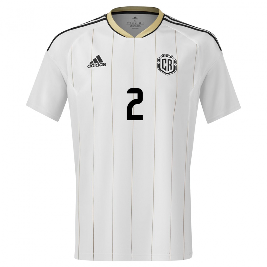 Damen Costa Rica Gabriela Guillen #2 Weiß Auswärtstrikot Trikot 24-26 T-Shirt Österreich