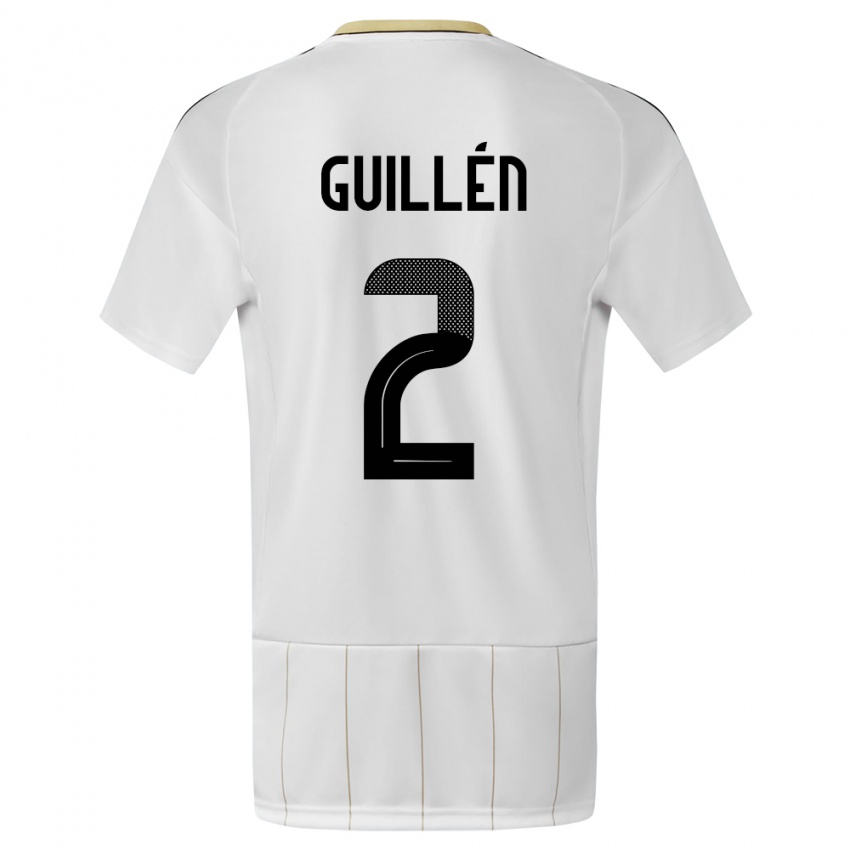 Damen Costa Rica Gabriela Guillen #2 Weiß Auswärtstrikot Trikot 24-26 T-Shirt Österreich