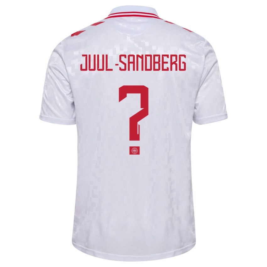 Damen Dänemark Nikolaj Juul-Sandberg #0 Weiß Auswärtstrikot Trikot 24-26 T-Shirt Österreich