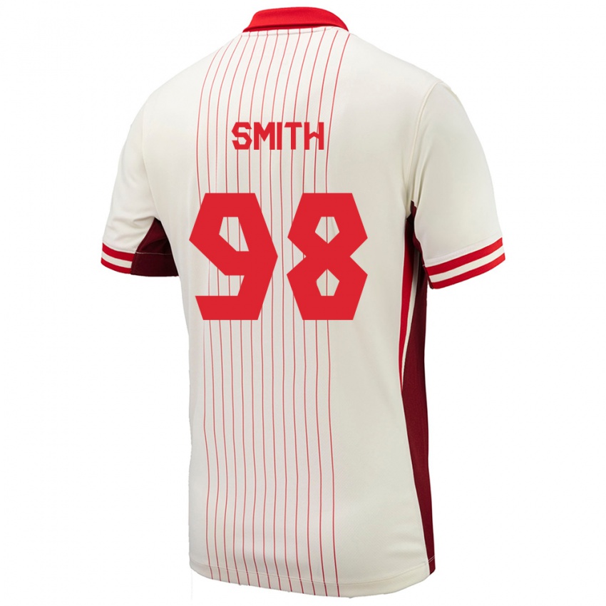 Damen Kanada Olivia Smith #98 Weiß Auswärtstrikot Trikot 24-26 T-Shirt Österreich