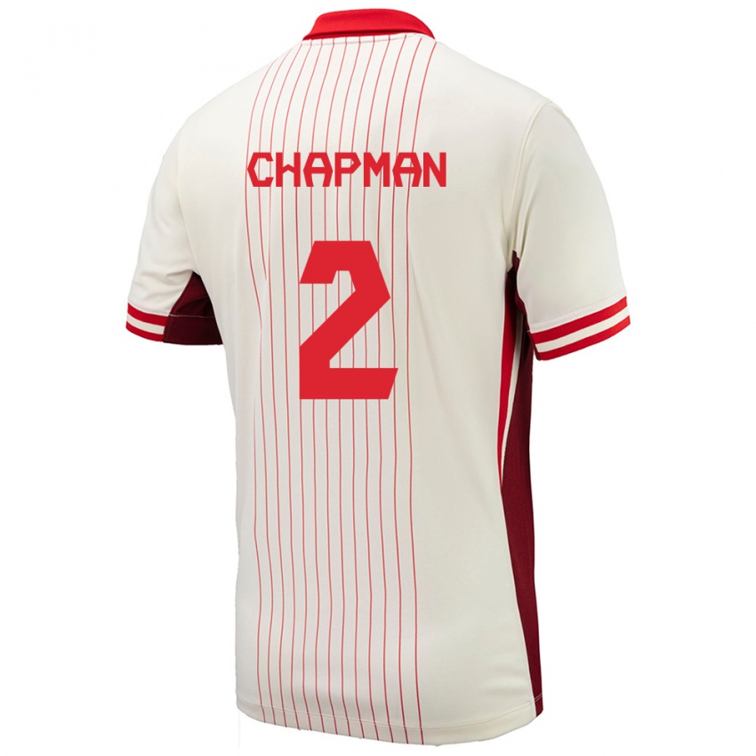 Damen Kanada Allysha Chapman #2 Weiß Auswärtstrikot Trikot 24-26 T-Shirt Österreich