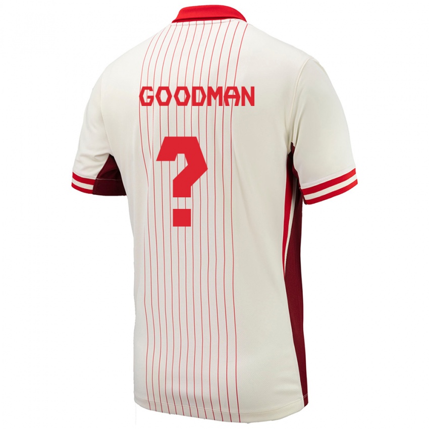 Damen Kanada Owen Goodman #0 Weiß Auswärtstrikot Trikot 24-26 T-Shirt Österreich