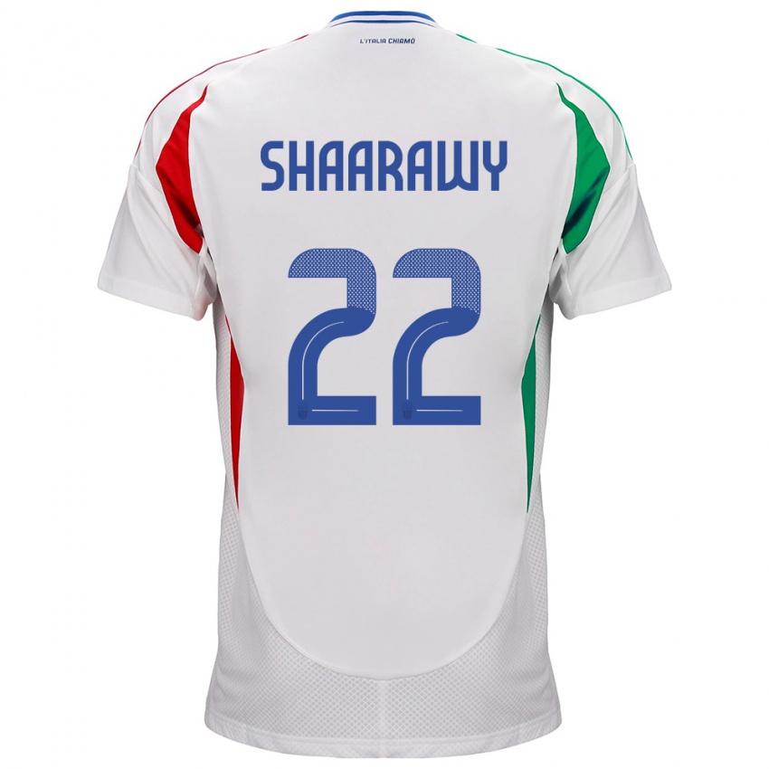 Damen Italien Stephan El Shaarawy #22 Weiß Auswärtstrikot Trikot 24-26 T-Shirt Österreich