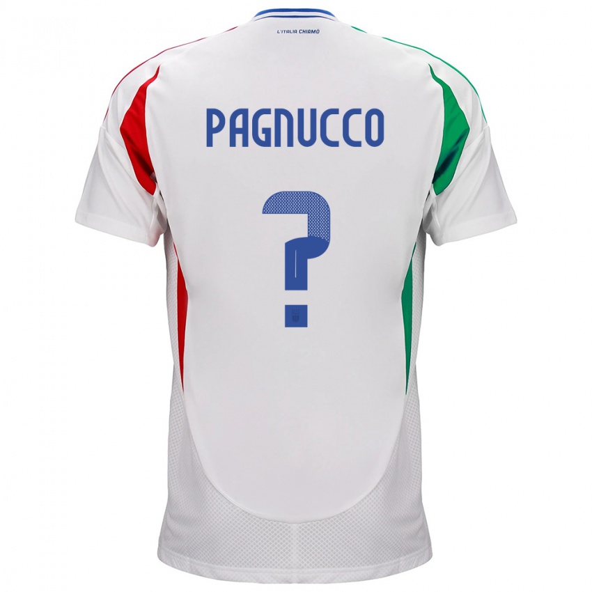 Damen Italien Filippo Pagnucco #0 Weiß Auswärtstrikot Trikot 24-26 T-Shirt Österreich