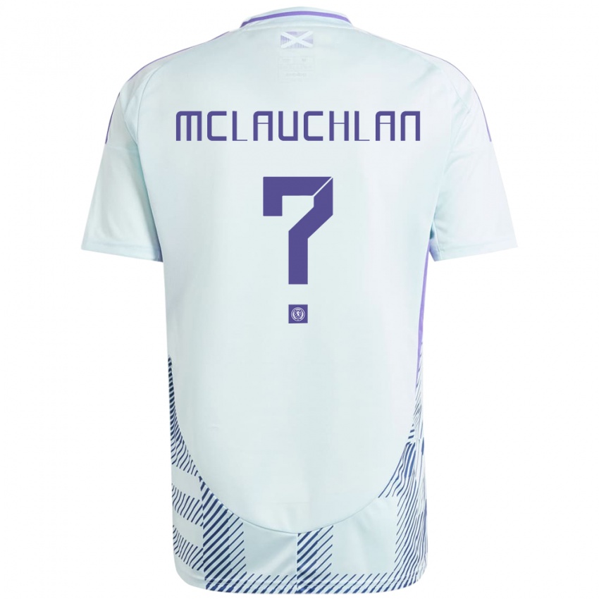 Damen Schottland Rachel Mclauchlan #0 Helles Mintblau Auswärtstrikot Trikot 24-26 T-Shirt Österreich