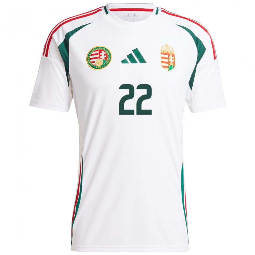 Damen Ungarn Anna Terestyényi #22 Weiß Auswärtstrikot Trikot 24-26 T-Shirt Österreich