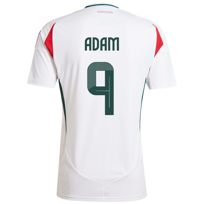 Damen Ungarn Martin Ádám #9 Weiß Auswärtstrikot Trikot 24-26 T-Shirt Österreich