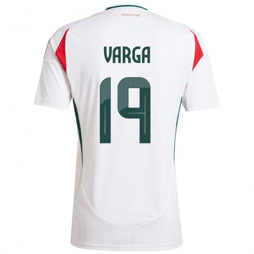 Damen Ungarn Barnabás Varga #19 Weiß Auswärtstrikot Trikot 24-26 T-Shirt Österreich