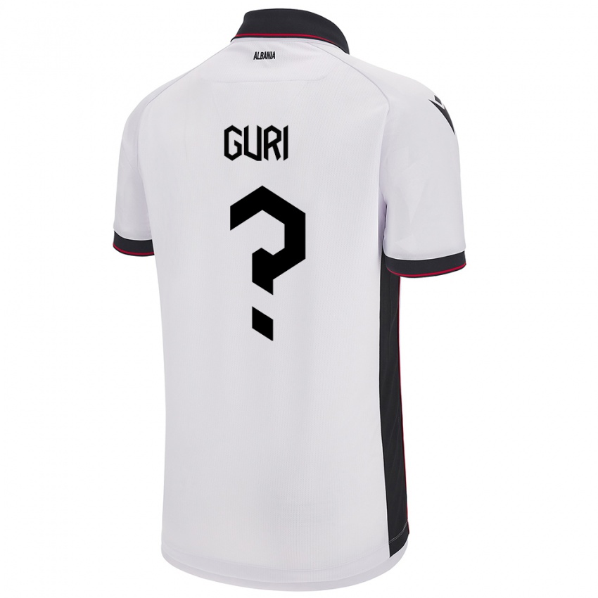 Damen Albanien Gabriel Guri #0 Weiß Auswärtstrikot Trikot 24-26 T-Shirt Österreich