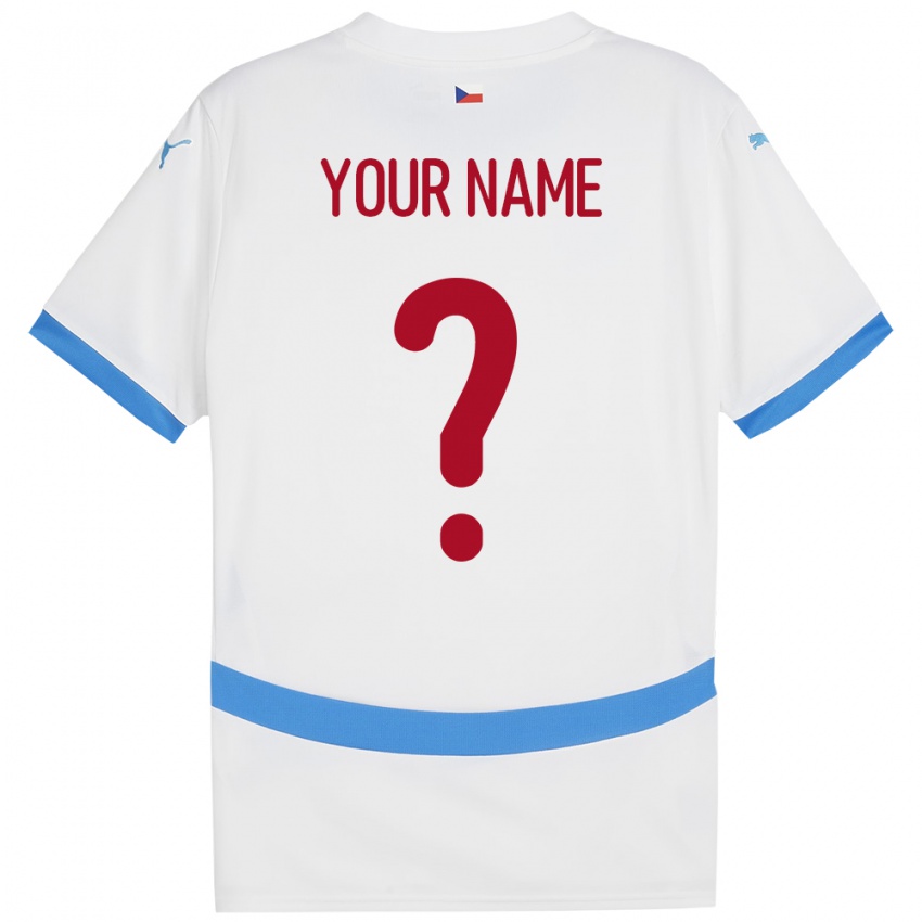 Damen Tschechien Ihren Namen #0 Weiß Auswärtstrikot Trikot 24-26 T-Shirt Österreich