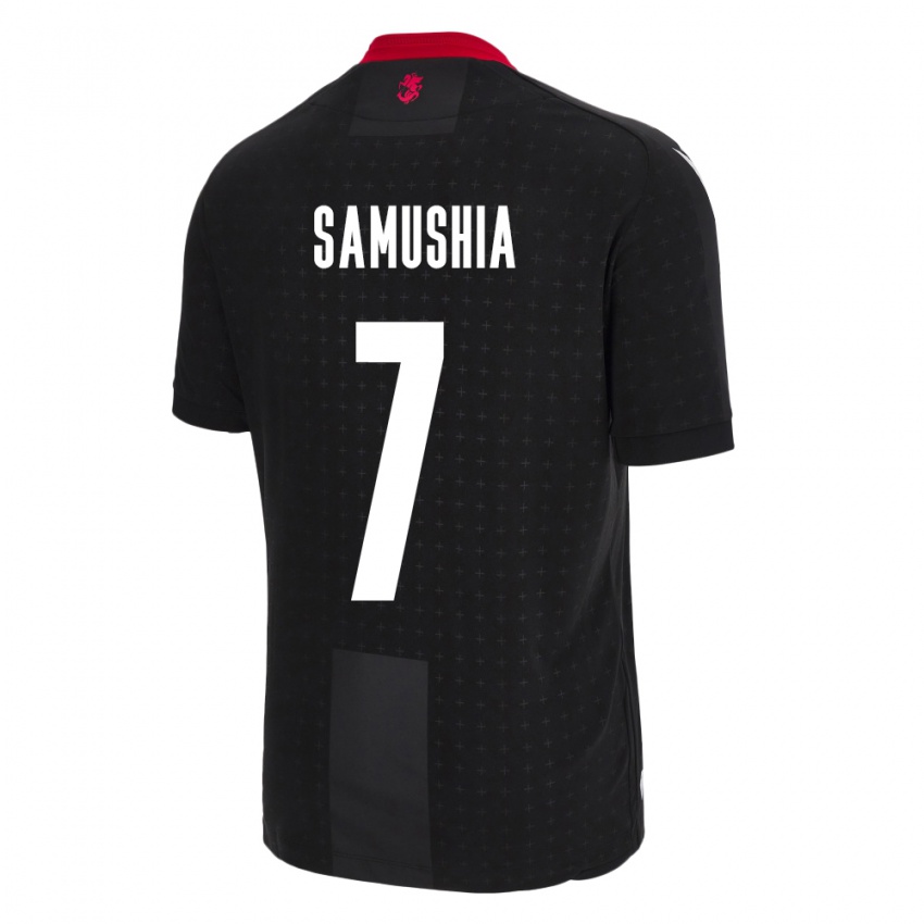 Damen Georgien Saba Samushia #7 Schwarz Auswärtstrikot Trikot 24-26 T-Shirt Österreich