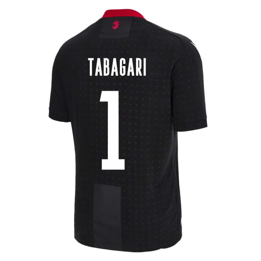 Damen Georgien Eka Tabagari #1 Schwarz Auswärtstrikot Trikot 24-26 T-Shirt Österreich