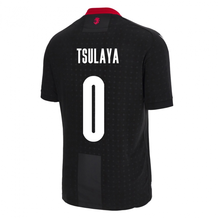 Damen Georgien Ana Tsulaya #0 Schwarz Auswärtstrikot Trikot 24-26 T-Shirt Österreich