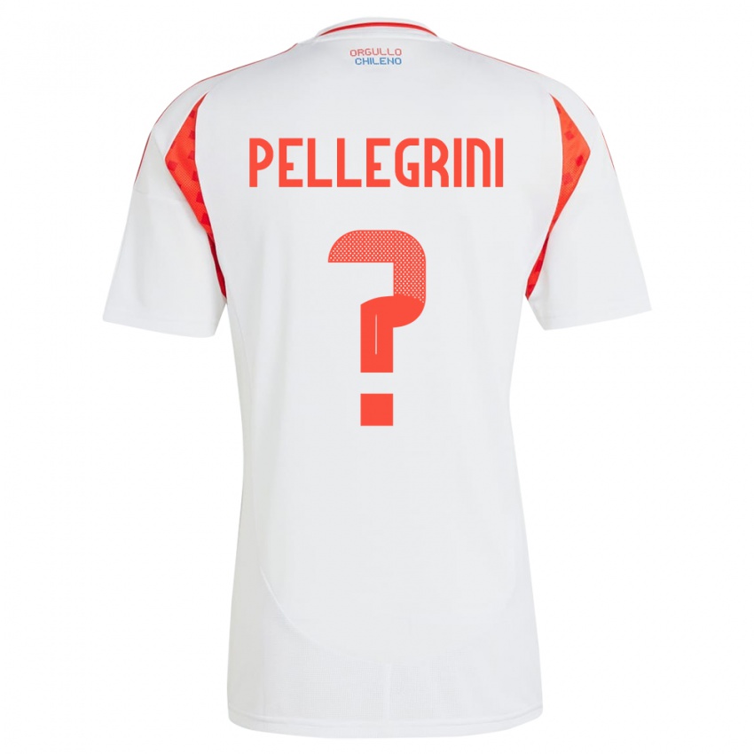 Damen Chile Maya Pellegrini #0 Weiß Auswärtstrikot Trikot 24-26 T-Shirt Österreich