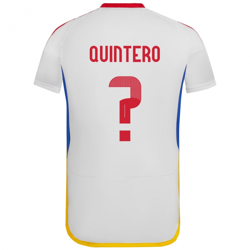 Damen Venezuela Teo Quintero #0 Weiß Auswärtstrikot Trikot 24-26 T-Shirt Österreich