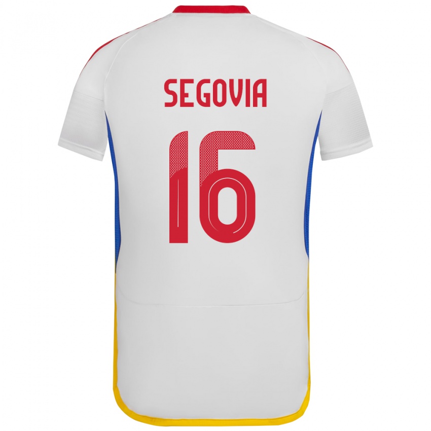 Damen Venezuela Telasco Segovia #16 Weiß Auswärtstrikot Trikot 24-26 T-Shirt Österreich