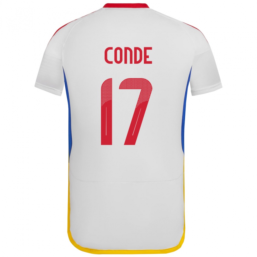 Damen Venezuela Óscar Conde #17 Weiß Auswärtstrikot Trikot 24-26 T-Shirt Österreich