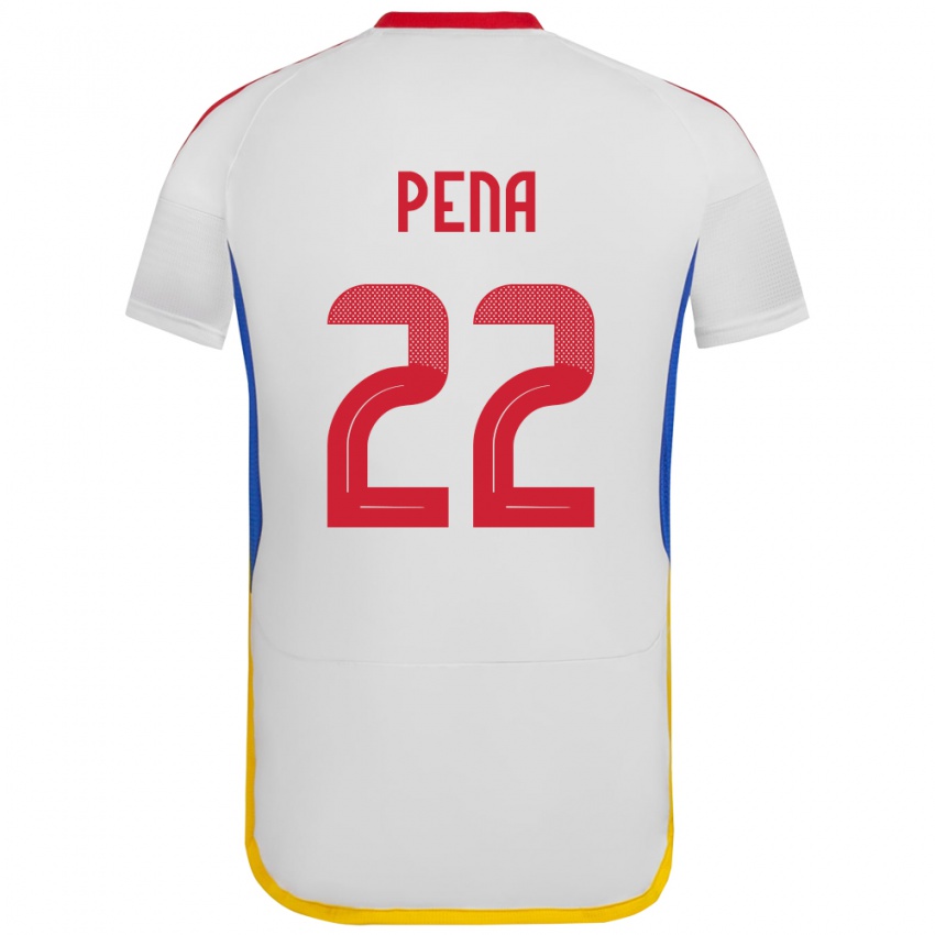 Damen Venezuela Lewuis Peña #22 Weiß Auswärtstrikot Trikot 24-26 T-Shirt Österreich