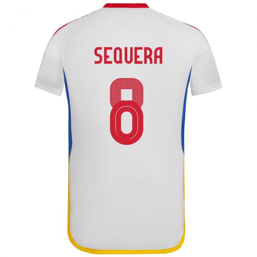 Damen Venezuela Giovanny Sequera #8 Weiß Auswärtstrikot Trikot 24-26 T-Shirt Österreich