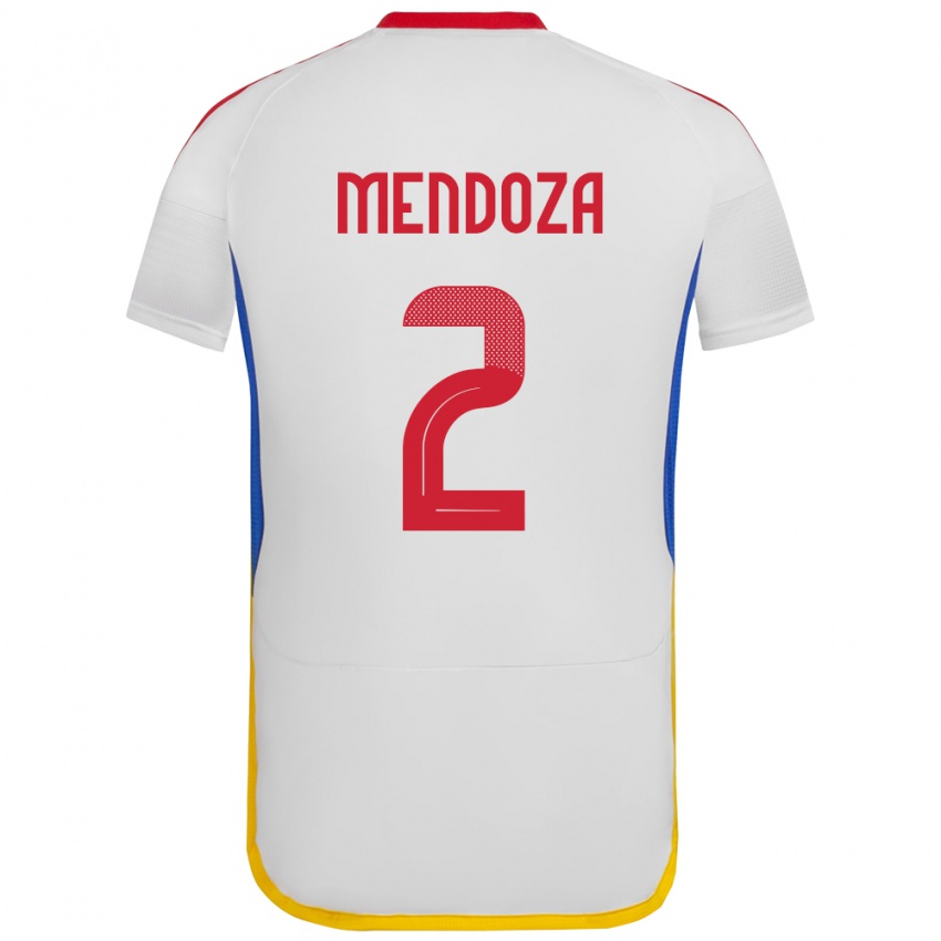 Damen Venezuela Rafanny Mendoza #2 Weiß Auswärtstrikot Trikot 24-26 T-Shirt Österreich