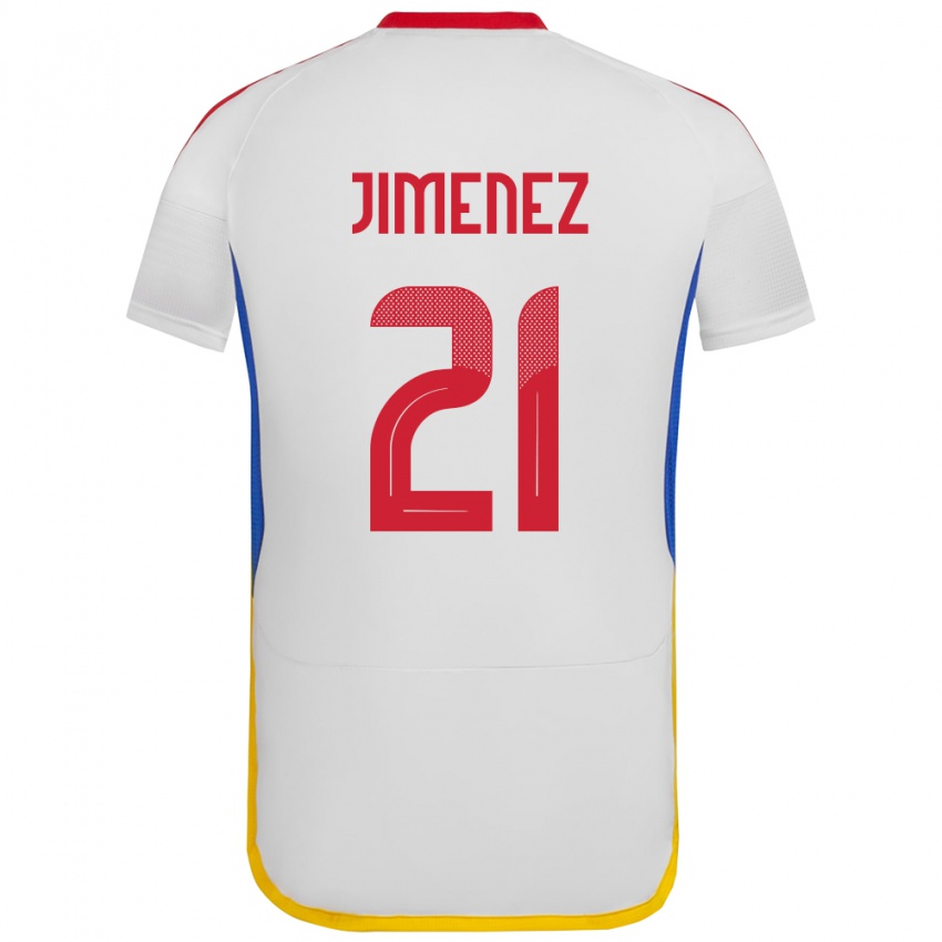 Damen Venezuela Marianyela Jiménez #21 Weiß Auswärtstrikot Trikot 24-26 T-Shirt Österreich