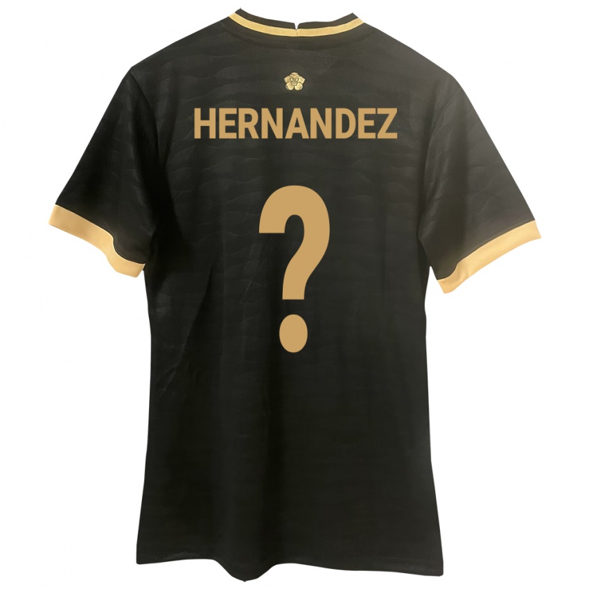 Damen Panama Carlos Hernández #0 Schwarz Auswärtstrikot Trikot 24-26 T-Shirt Österreich