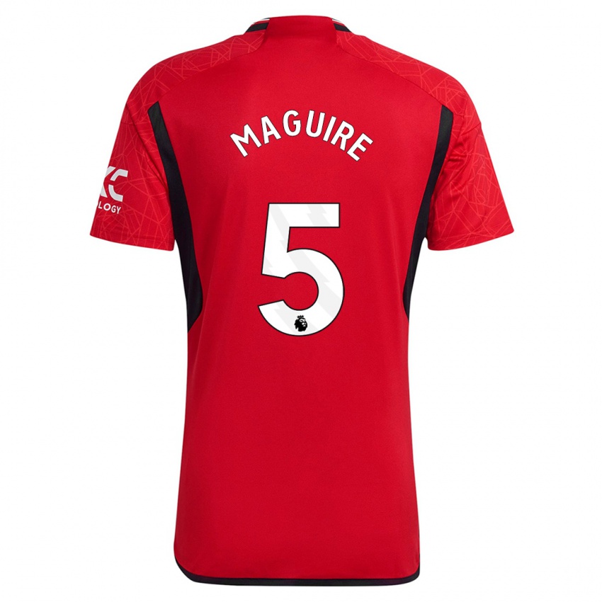 Kinder Harry Maguire #5 Rot Heimtrikot Trikot 2023/24 T-Shirt Österreich