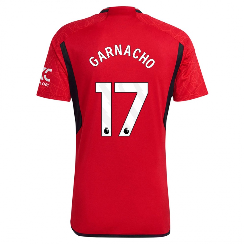 Kinder Alejandro Garnacho #17 Rot Heimtrikot Trikot 2023/24 T-Shirt Österreich