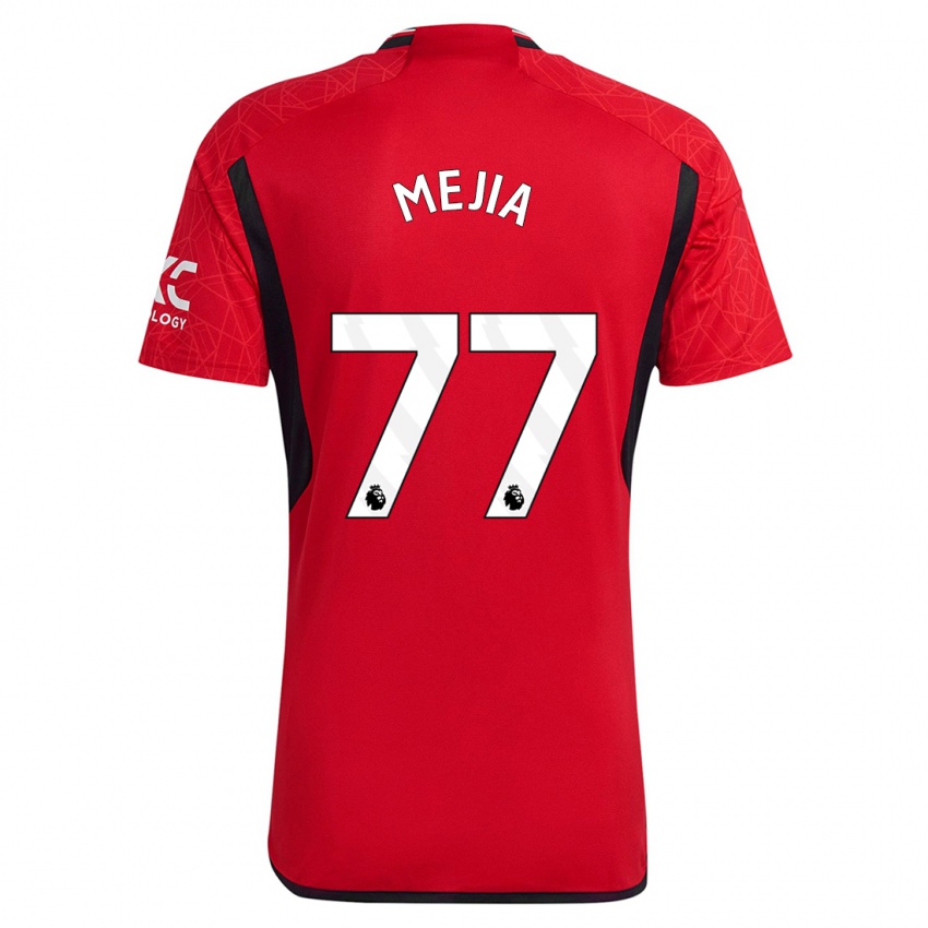 Kinder Mateo Mejia #77 Rot Heimtrikot Trikot 2023/24 T-Shirt Österreich