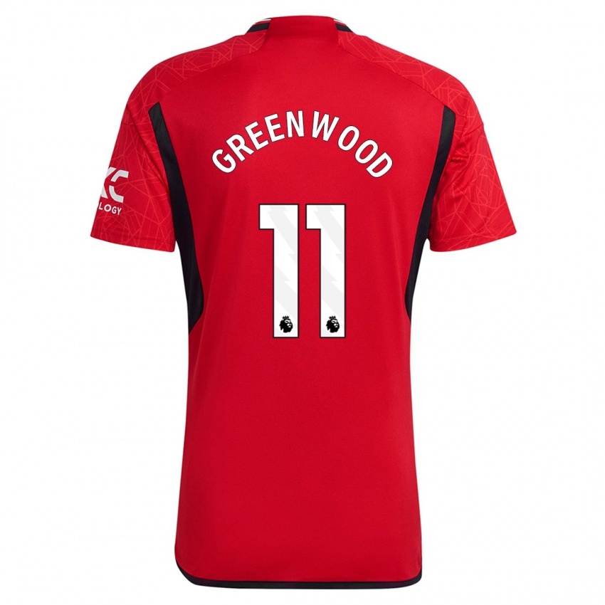 Kinder Mason Greenwood #11 Rot Heimtrikot Trikot 2023/24 T-Shirt Österreich