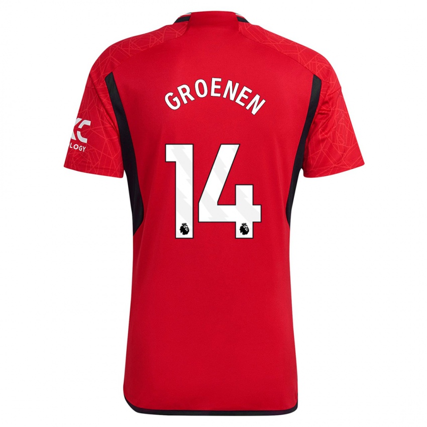 Kinder Jackie Groenen #14 Rot Heimtrikot Trikot 2023/24 T-Shirt Österreich