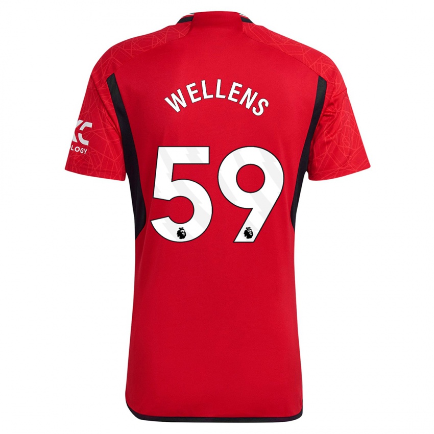 Kinder Charlie Wellens #59 Rot Heimtrikot Trikot 2023/24 T-Shirt Österreich