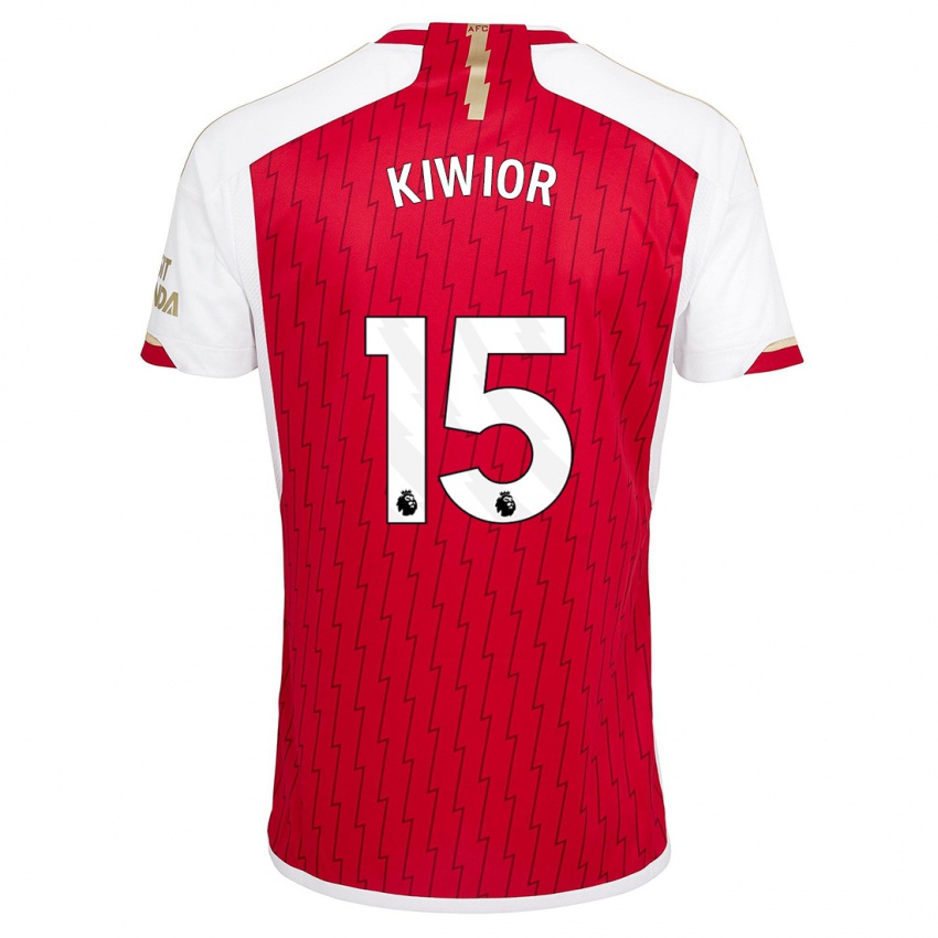 Kinder Jakub Kiwior #15 Rot Heimtrikot Trikot 2023/24 T-Shirt Österreich