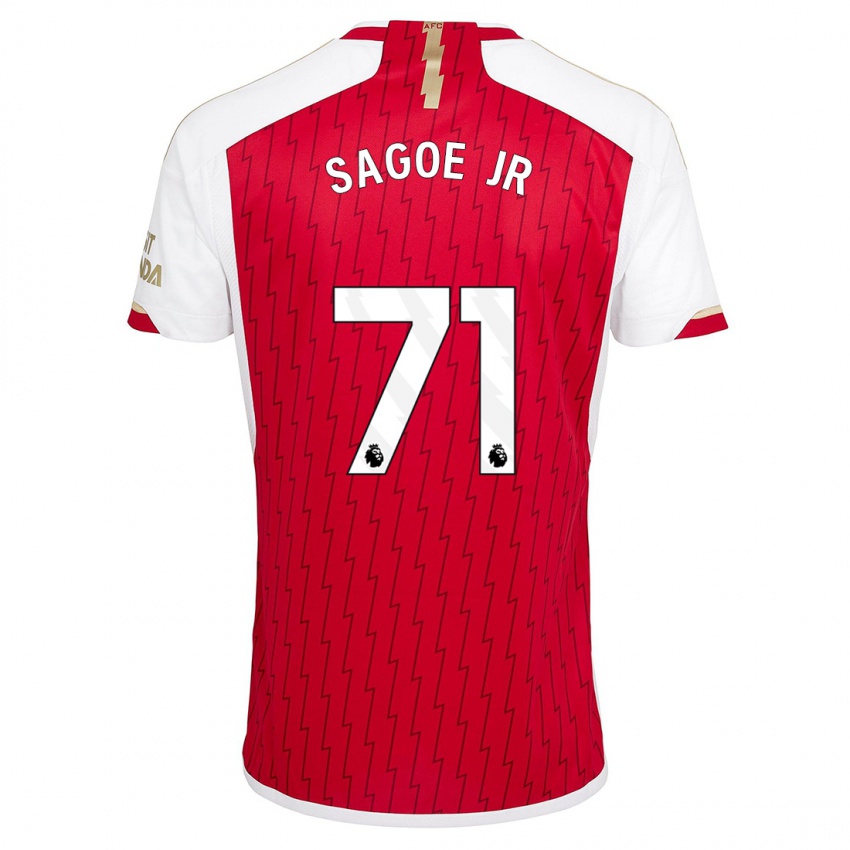 Kinder Charles Sagoe Jr #71 Rot Heimtrikot Trikot 2023/24 T-Shirt Österreich