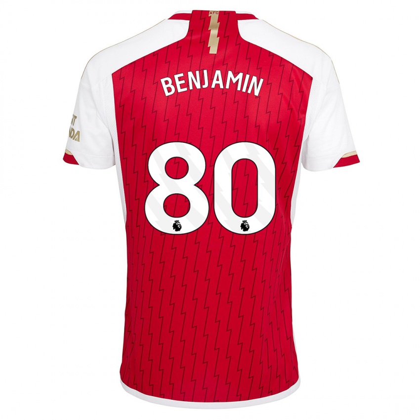 Kinder Omari Benjamin #80 Rot Heimtrikot Trikot 2023/24 T-Shirt Österreich