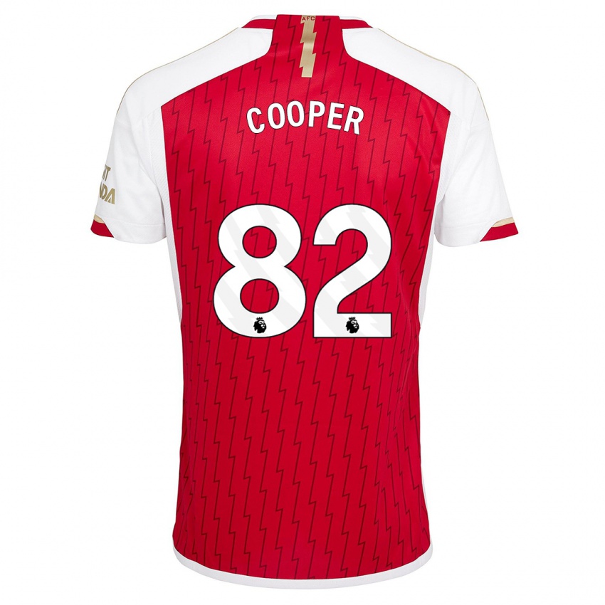 Kinder Noah Cooper #82 Rot Heimtrikot Trikot 2023/24 T-Shirt Österreich