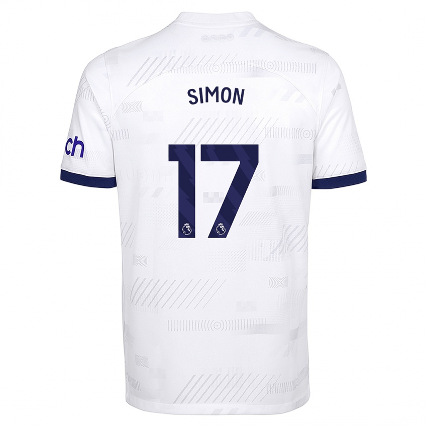 Kinder Kyah Simon #17 Weiß Heimtrikot Trikot 2023/24 T-Shirt Österreich
